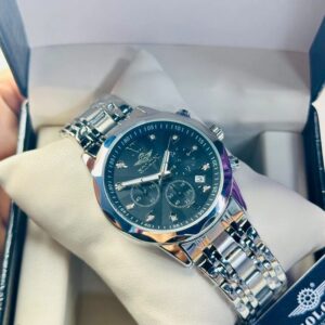 Soloni 3002 For Men - Silver Black With Premium Box | Rovelle