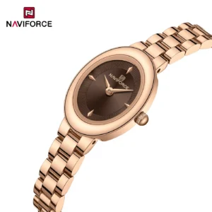 NAVIFORCE 5081 Ch Women Watch - Rose Brown | Rovelle