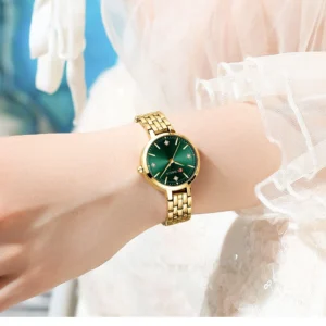Curren 9106 Ladies Watch - Gold Green | Rovelle