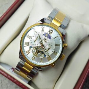 Olevs 3640 CH For Men – Silver Gold | Rovelle