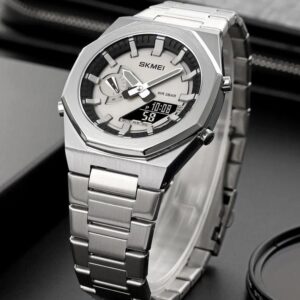 Skmei 1816 CH For Men - Silver Gray | Rovelle