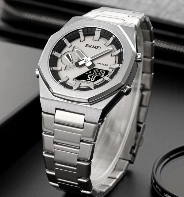 Skmei 1816 CH For Men - Silver Gray | Rovelle