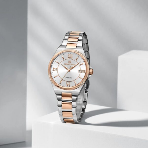 Naviforce 5073 Women's Watch - Silver Rose White | Rovelle