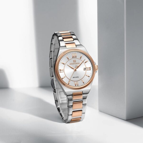 Naviforce 5073 Women's Watch - Silver Rose White | Rovelle