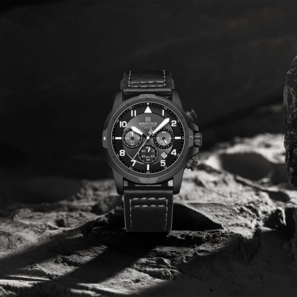 Naviforce 8077 L - Black White | Rovelle