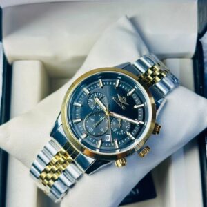 Soloni 3015 For Men - Silver Gold Black With Premium Box | Rovelle