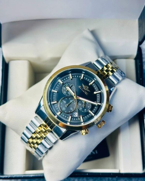 Soloni 3015 For Men - Silver Gold Black With Premium Box | Rovelle