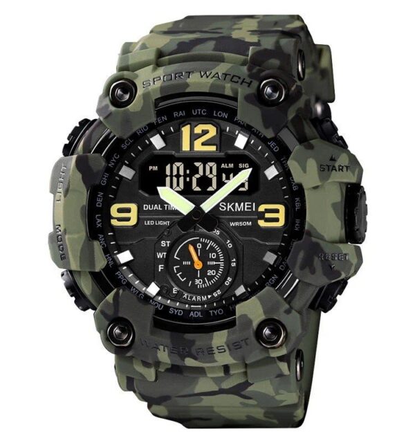 Skmei 1637 Men's Sport Watch- Army Green | Rovelle