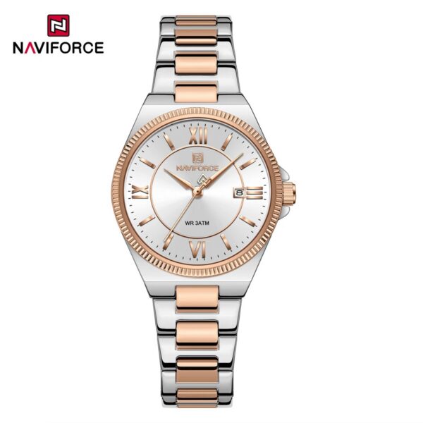 Naviforce 5073 Women's Watch - Silver Rose White Naviforce 5073 Women's Watch - Silver Rose White | Rovelle