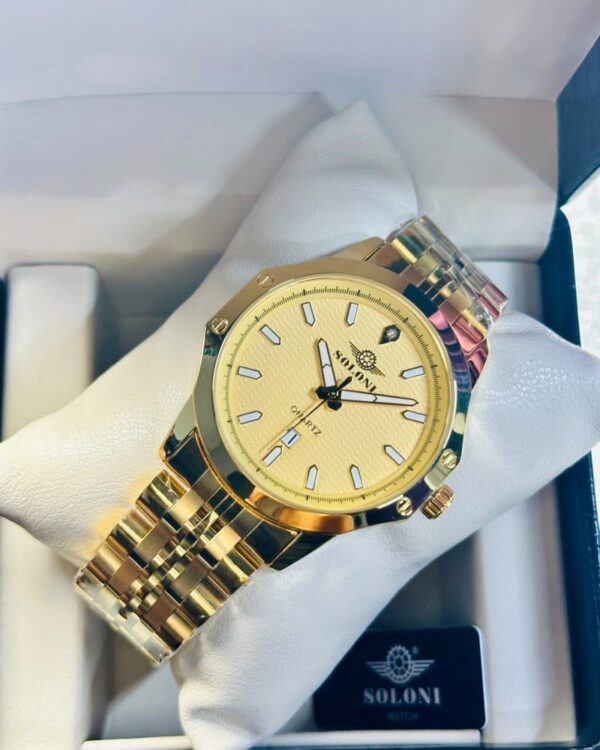 Soloni 1007 For Men - Gold With Premium Box | Rovelle