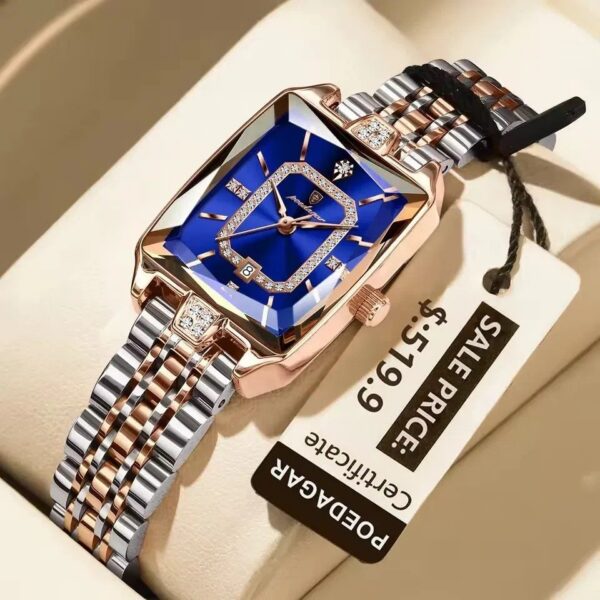 Poedagar 785 Ladies Watch - Silver Rose Blue Poedagar 785 Ladies Watch - Silver Rose Blue | Rovelle