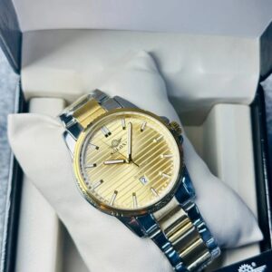 Soloni 1020 For Men - Silver Gold With Premium Box | Rovelle