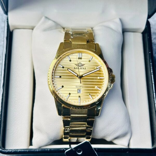 Soloni 1020 For Men - Gold With Premium Box | Rovelle