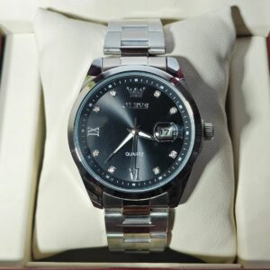 Olevs 3709 CH For Men - Silver Black | Rovelle