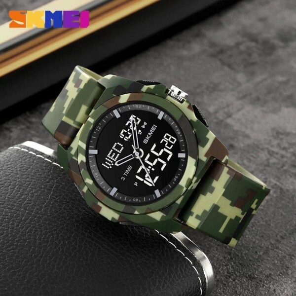 Skmei 2199 Silicone strap Men - Army Green | Rovelle