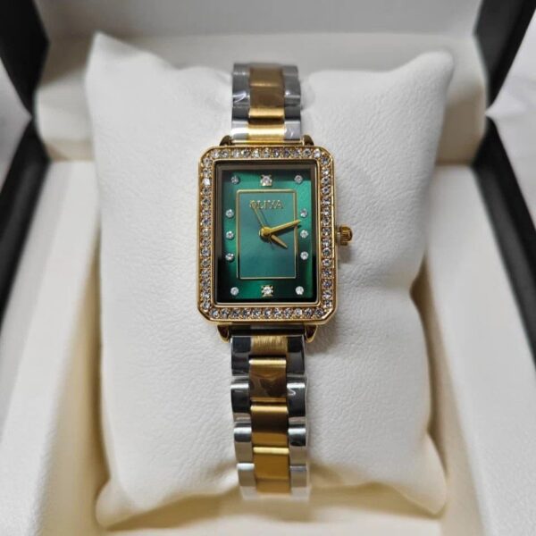 Oliya 6101 Ladies Watch - Silver Gold Green Oliya 6101 Ladies Watch - Silver Gold Green | Rovelle