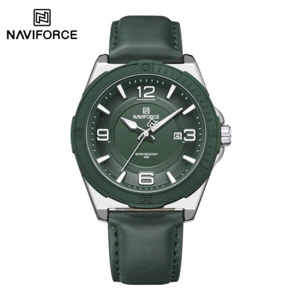 Naviforce 8084 L For Men - Silver Green Naviforce 8084 L For Men - Silver Green | Rovelle