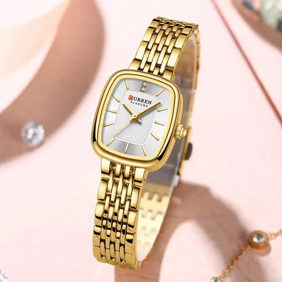 Curren 9093 For Women - Gold White
