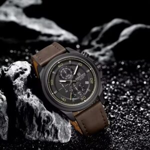 Naviforce 8075 For Men - Dark Brown Black | Rovelle