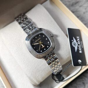 Soloni 1043 For Women - Silver Black With Premium Box | Rovelle