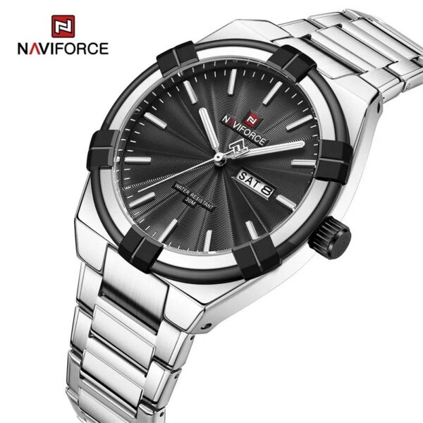 Naviforce 9218 CH - Silver Black Naviforce 9218 CH - Silver Black | Rovelle