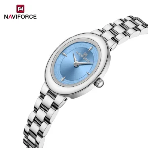 NAVIFORCE 5081 Ch Women Watch - Silver Sky Blue | Rovelle