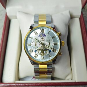 Olevs 3640 CH For Men – Silver Gold | Rovelle
