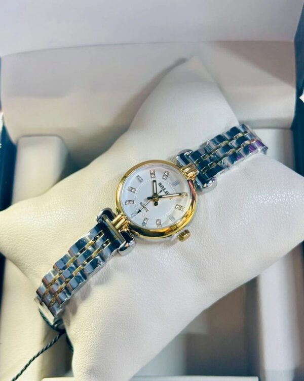 Soloni 1029 For Women - Silver Gold White With Premium Box | Rovelle