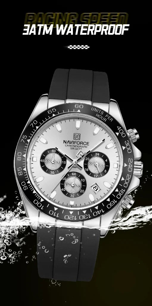 Naviforce 8054 - Black White | Rovelle