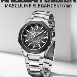 Naviforce 9258 CH For Men - Silver Green | Rovelle
