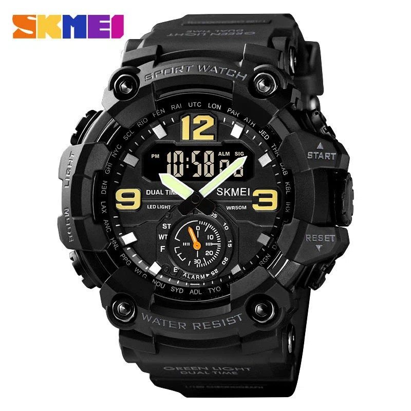 Skmei 1637 Men's Sport Watch- Black