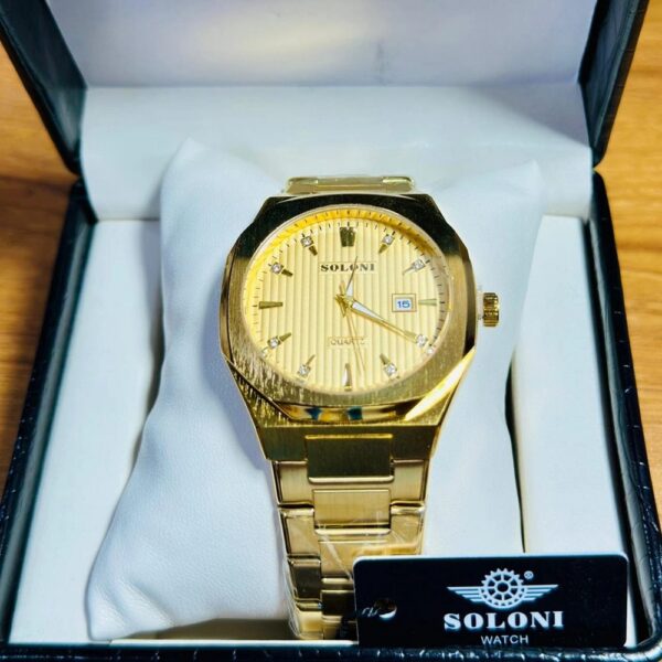 Soloni 1014 For Men - Gold With Premium Box | Rovelle