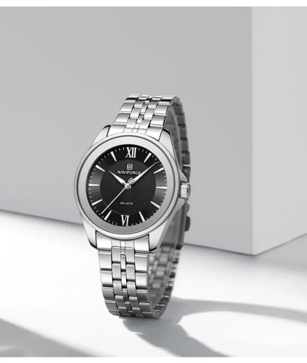Naviforce 5067 For Women - Silver Black | Rovelle