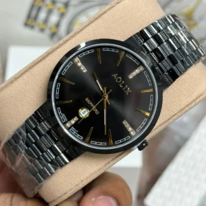 Aolix 9183 Men's Watch -Silver Gold White | Rovelle