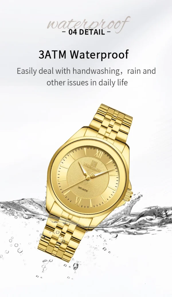Naviforce 5067 For Women - Gold | Rovelle