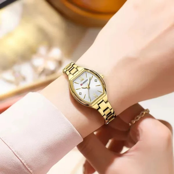 Curren 9112 Ladies Watch - Gold White | Rovelle