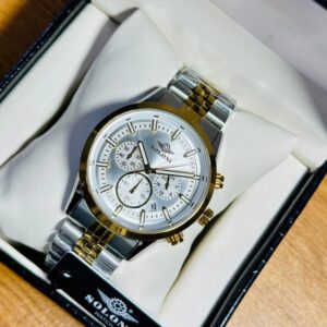 Soloni 3015 For Men - Silver Gold White With Premium Box | Rovelle