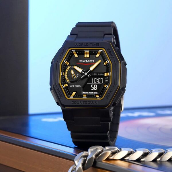 Skmei 2438 For Men - Black Gold | Rovelle