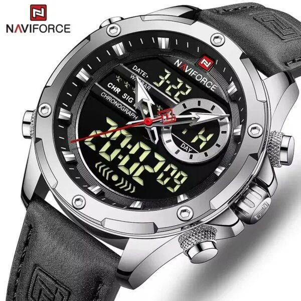 Naviforce 9208 L - Silver Black | Rovelle