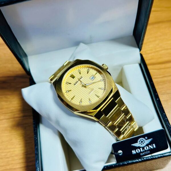 Soloni 1014 For Men - Gold With Premium Box | Rovelle