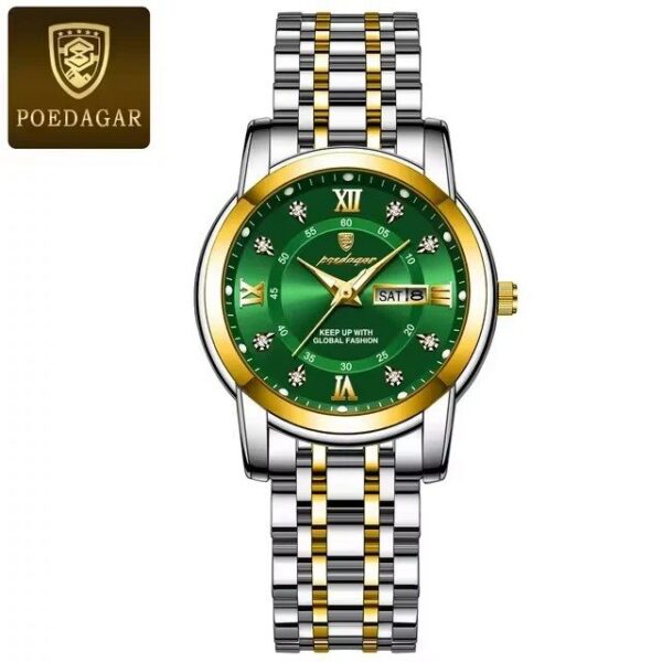 Poedagar 936 For Women - Silver Gold Green Poedagar 936 For Women - Silver Gold Green | Rovelle