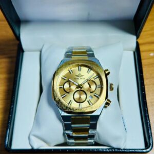 Soloni 3013 For Men - Silver Gold With Premium Box | Rovelle