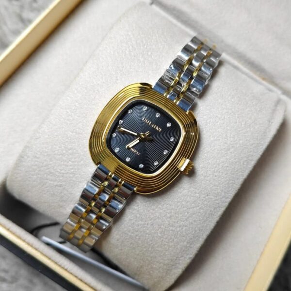 Soloni 1043 For Women - Silver Gold Black With Premium Box | Rovelle