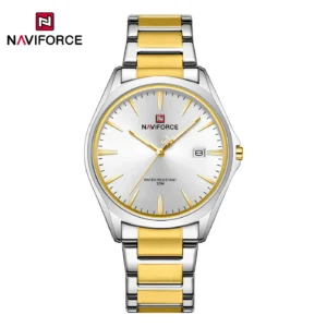 NAVIFORCE 9291 CH For Men - Silver Gold White | Rovelle