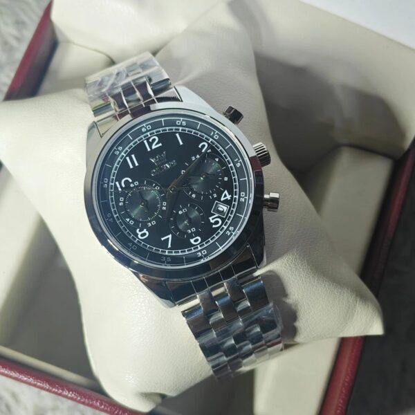 Olevs 2981 CH For Men - Silver Black | Rovelle
