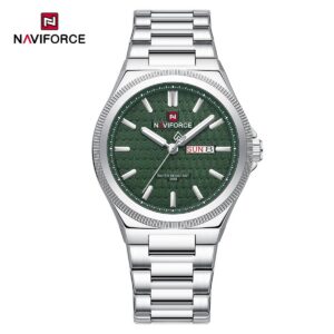 Naviforce 9285 CH For Men - Silver Green | Rovelle