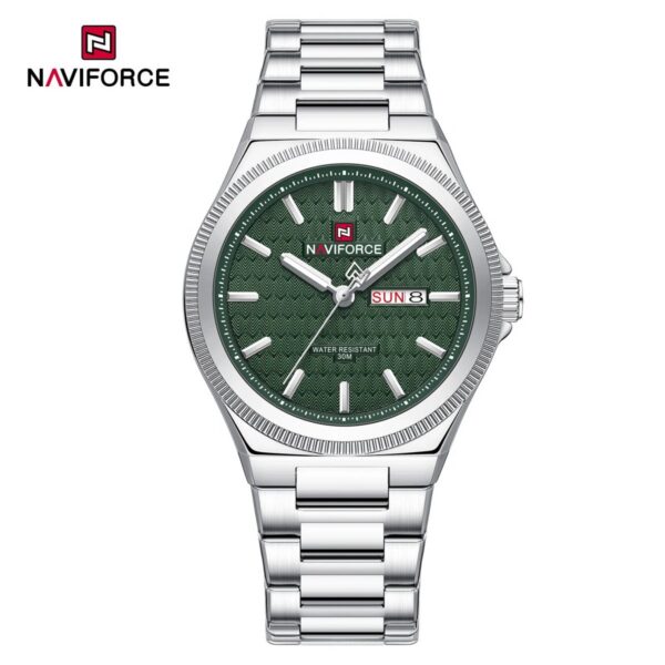 Naviforce 9285 CH For Men - Silver Green | Rovelle