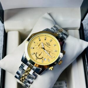 Soloni 3008 For Men - Silver Gold With Premium Box | Rovelle