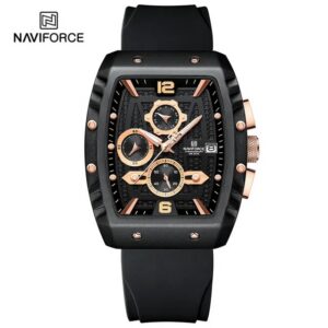 Naviforce 8025 - RoseGold Black | Rovelle