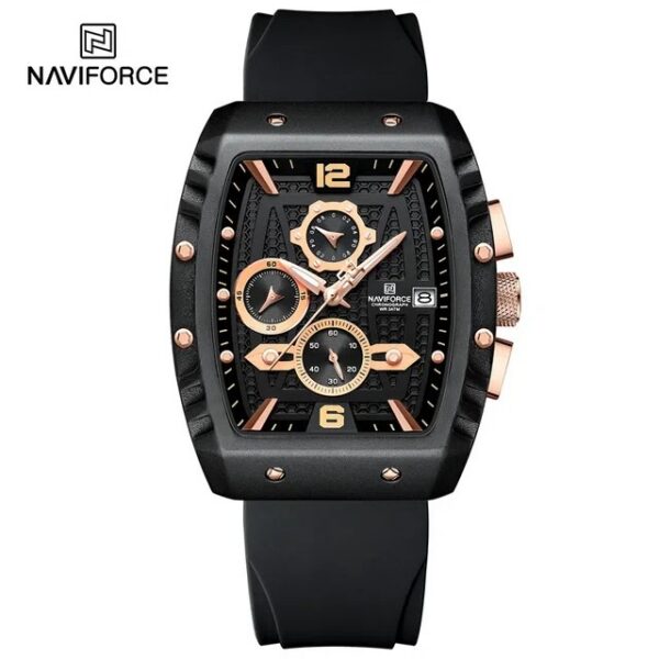 Naviforce 8025 - RoseGold Black | Rovelle